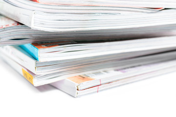 Stack of magazines