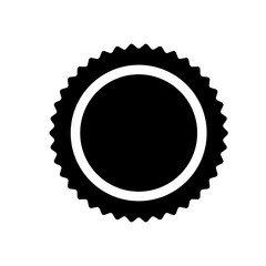 circle seal stamp on white background. Illustration for design