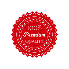 circle seal stamp on white background