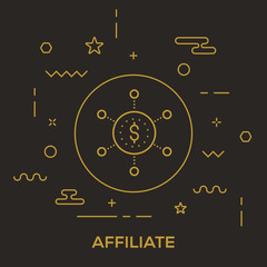 Obraz premium Affiliate Concept