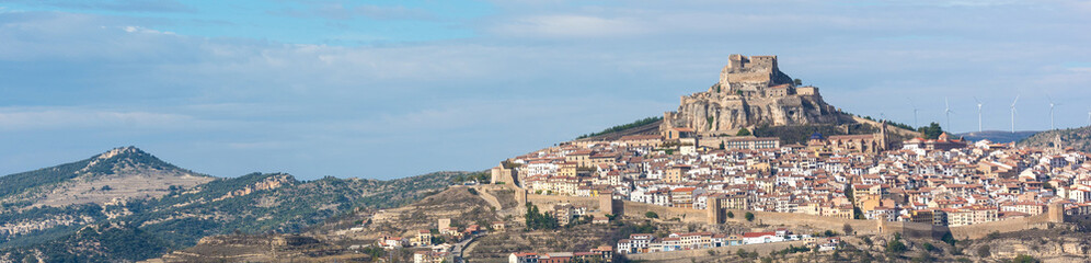 Fototapeta na wymiar View at old medieval town of Morella, Castellon, Spain