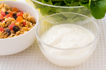 シリアルとヨーグルト