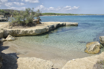 The beautiful beaches of the Salento