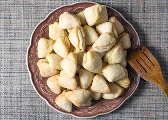 fortune cookies on plate