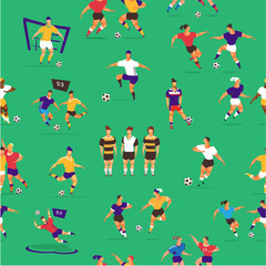soccer seamless pattern