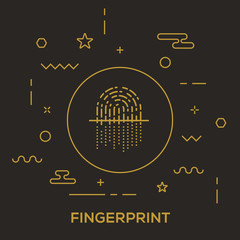 Obraz premium Fingerprint Concept