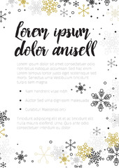 Minimalist Christmas flyer/card template