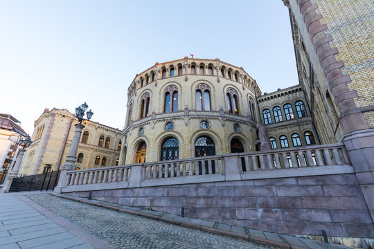 Parlaments-Gebäude (Stortinget), Oslo, Norwegen