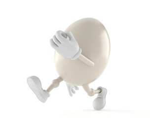 Egg character running