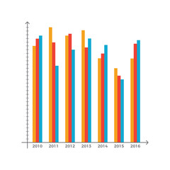 Infographic Coordinate System Vector Illustration