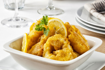 Battered squid
