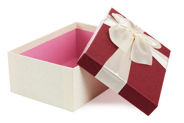 Gift box on white background