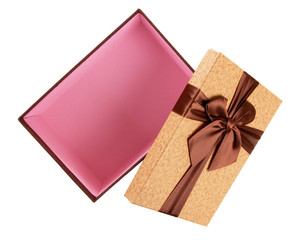 Gift box on white background