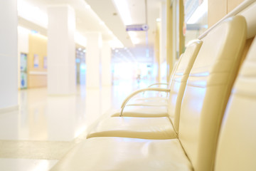 Chairs for patient and visitor in hospital