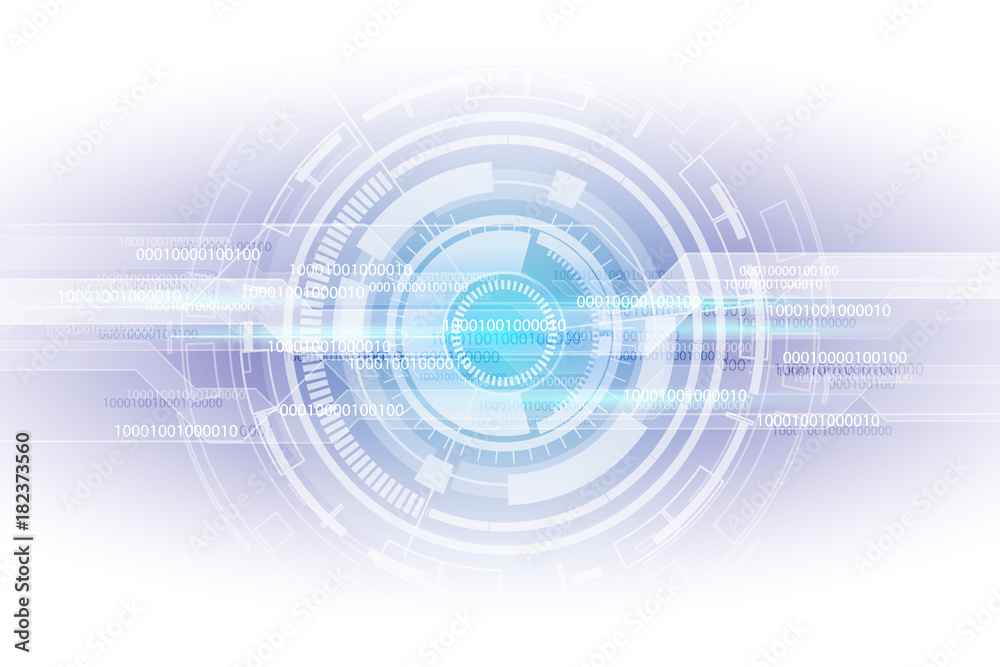 Poster abstract digital binary matrix number technology futuristic concept background