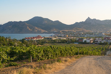 View of Koktebel in the Crimea