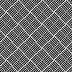 Seamless background for your designs. Modern vector black and white ornament. Geometric abstract pattern