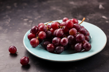 Ripe red grapes