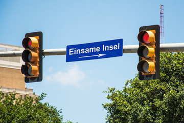 Schild 290 - Einsame Insel