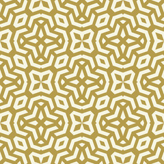 Seamless background for your designs. Modern vector golden ornament. Geometric abstract pattern