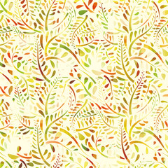 Stylish organic background. Seamless pattern.Vector. スタイリッシュ植物パターン