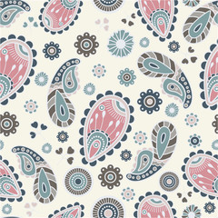 Seamless  paisley pattern. Vector background for textile, print, wallpapers, wrapping.
