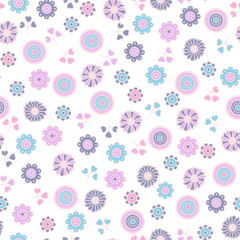 Floral seamless pattern with  flower. Vector background for textile, print, wallpapers, wrapping.