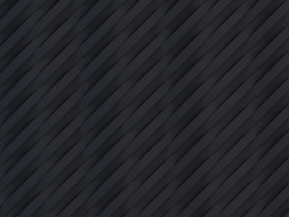 3d black wave stripes background - 3d rendering