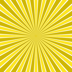 Dynamic abstract sun rays background - comic vector graphic design from radial stripe pattern