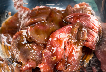 meat in korean marinade
