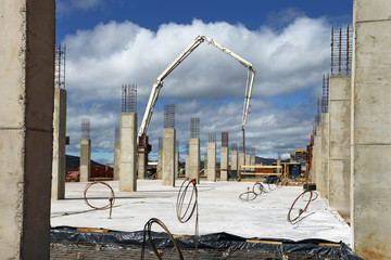 Concrete industrial building