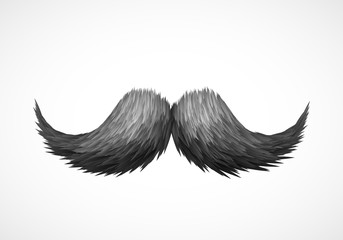 Vector old style mustache