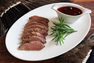 roasted breast of wild duck