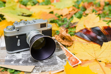 Old camera for the fall foliage and old photos