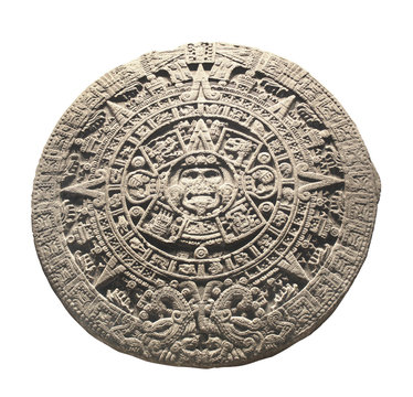 Ancient stone aztec calendar