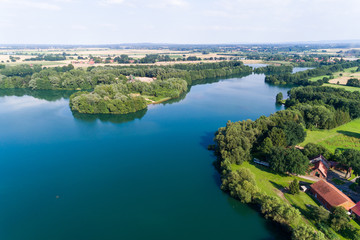 Baggersee von oben