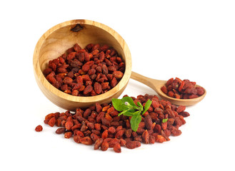Goji berry on white