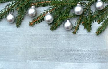 silver colored Christmas background