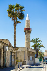 Fototapeta na wymiar Mosque in the center of Limassol town, Cyprus