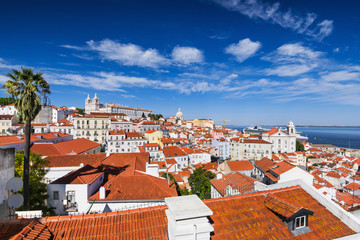 Fototapeta na wymiar View of the Lisbon city, Portugal