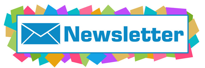 Newsletter Colorful Random Shapes Horizontal 