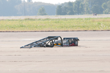 放置されたハシゴ