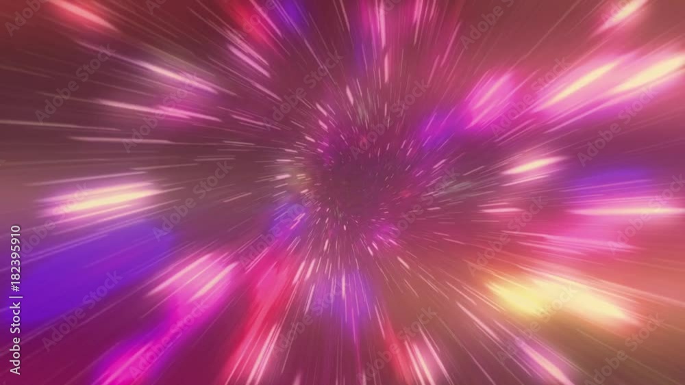 Canvas Prints travel in time and space through a wormhole vortex