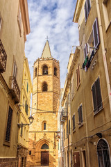 Dom Alghero Kirche Kathedrale di Santa Maria Turm