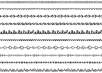 Illustrated seamless borders