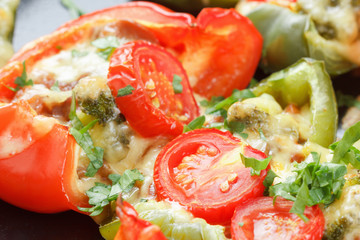 food dinner vegetables vegetarian diet with cheese