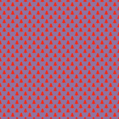 Simple repeating stylized pine tree pattern background design - vector Christmas holiday decoration graphic