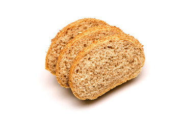 Bread on a white background