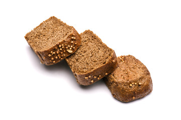 Bread on a white background