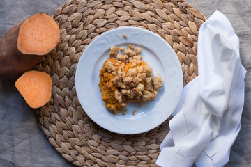 sweet potato crumble